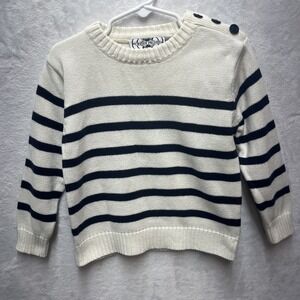 Crique Privee Sweater Toddler Boy 4T Striped French Nautical Knit Fall‎ Winter